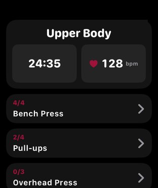 Upper Body on Apple Watch