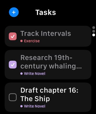Watch: today's tasks